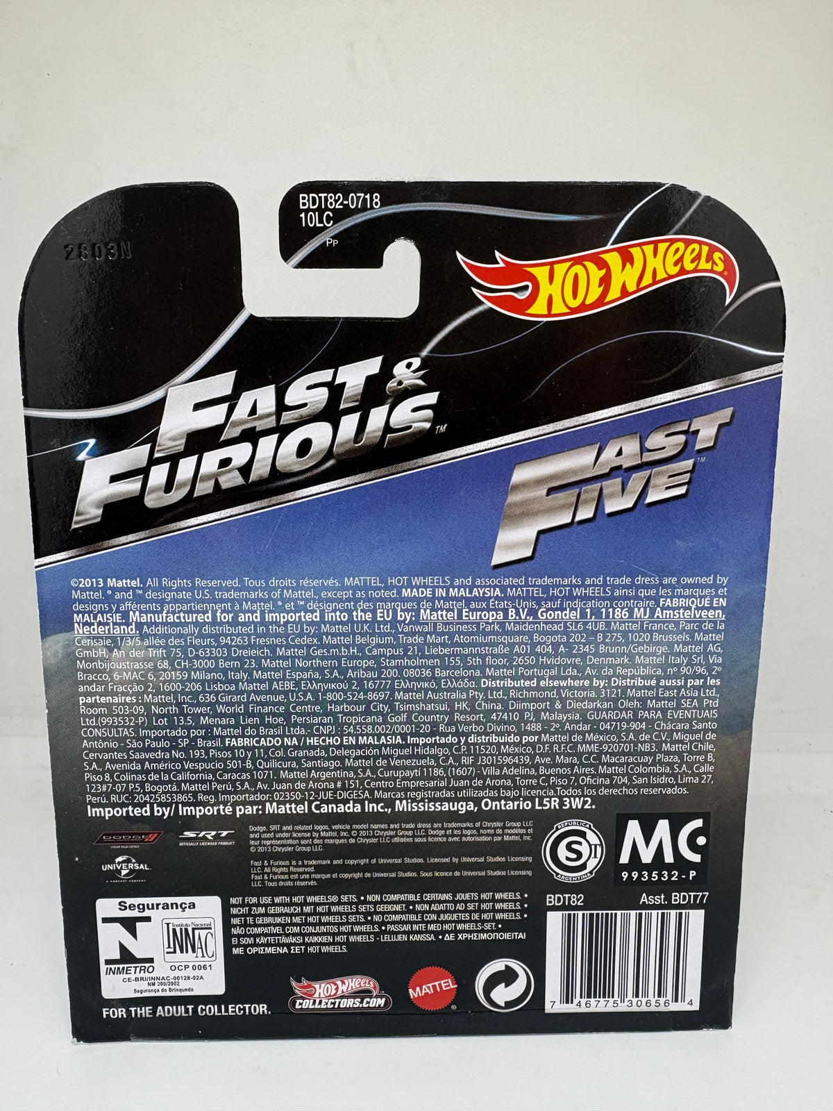 Hotwheels Fast And Furious Premium Movie series.