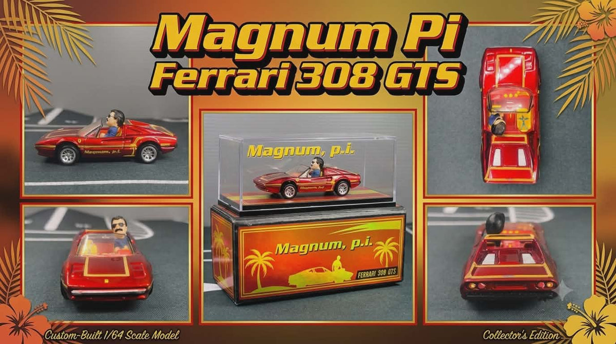 Magnum P.I. with Driver, Cubed and Boxed Limited Edition