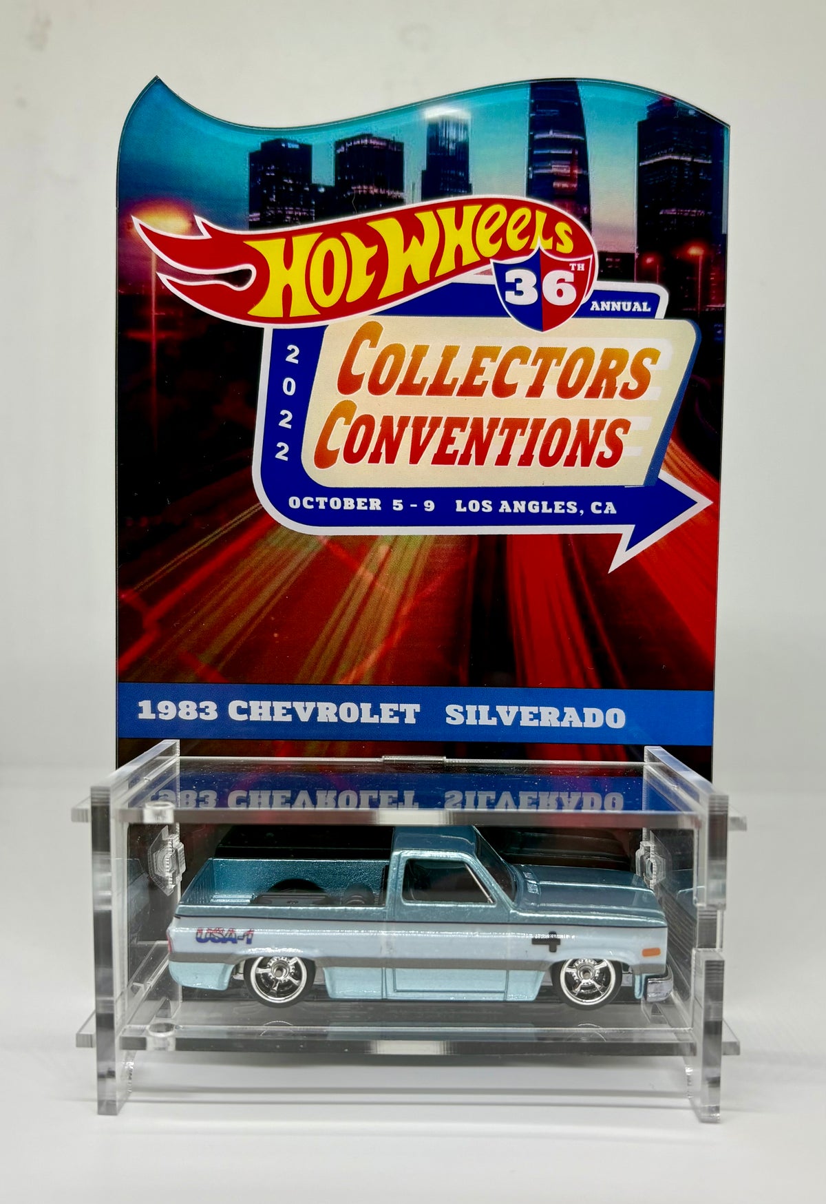 Custom 83 Silverado on Acrylic freestanding Card