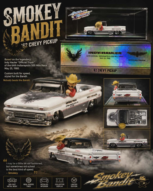 Smokey Bandit 62 Chevy Truck Cubed and Boxed Limited Edition