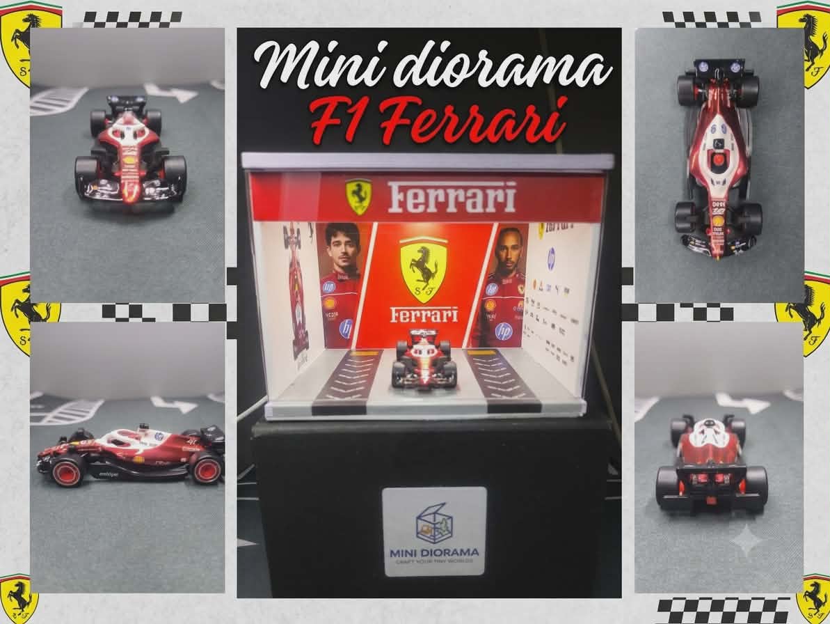Ferrari F1  in Lighted Diorama and Boxed, Limited Edition